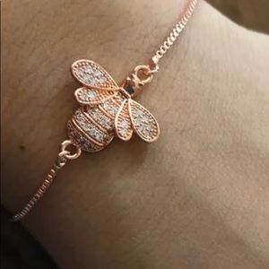 Bracelet Zirconia Bee 🐝 Rose Gold
